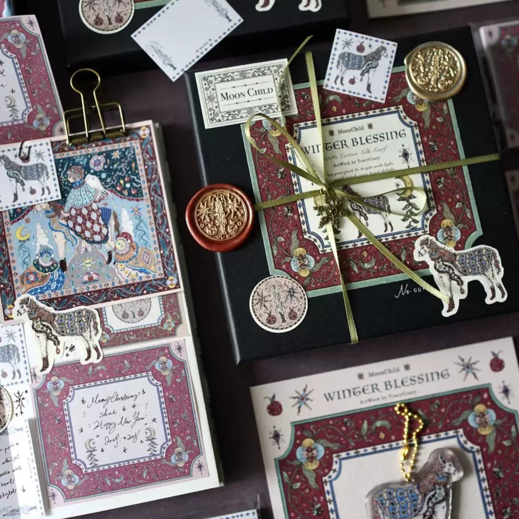 Winter Series Flower-Framed Memo Pad