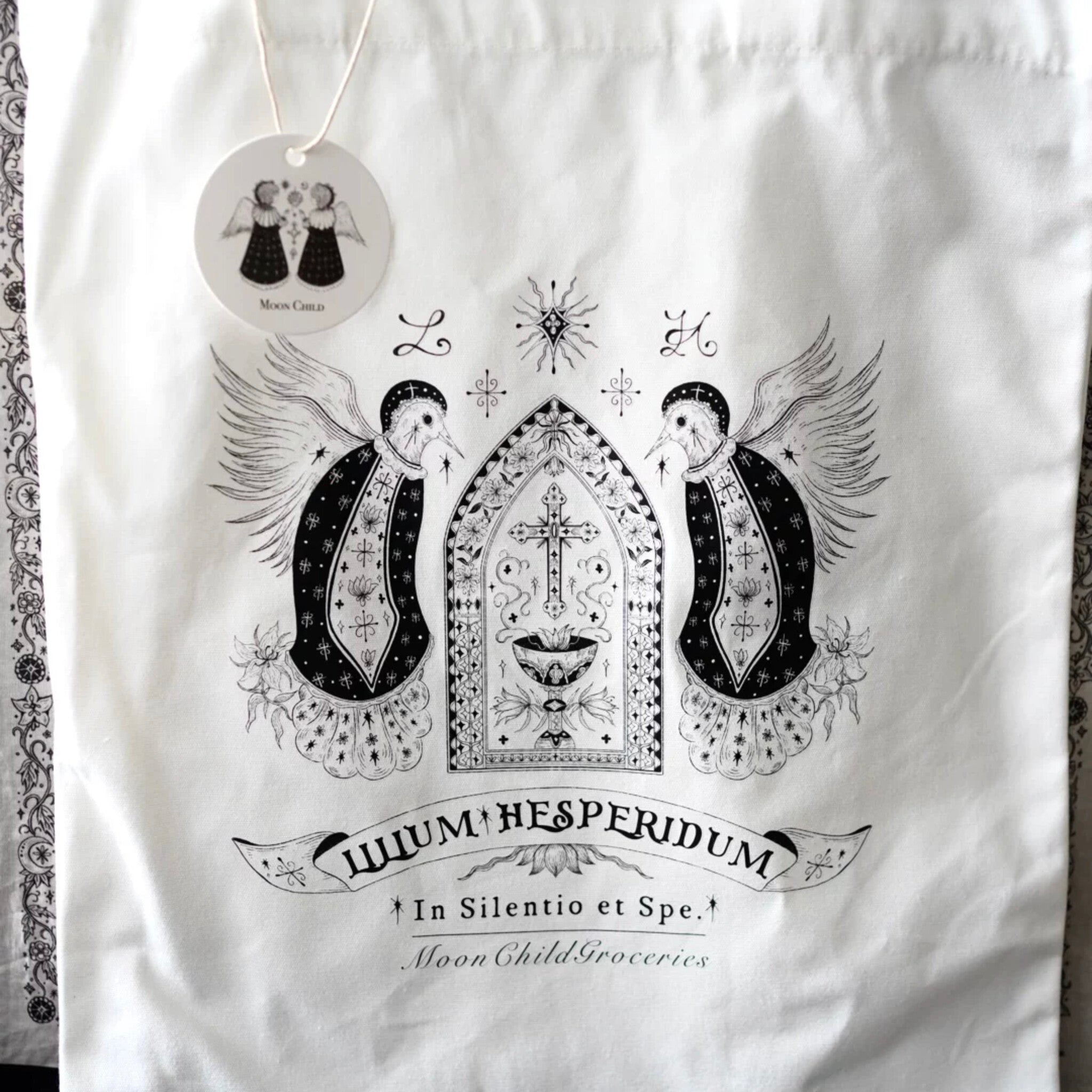 Silver Lily & Abbey Canvas Tote Bag