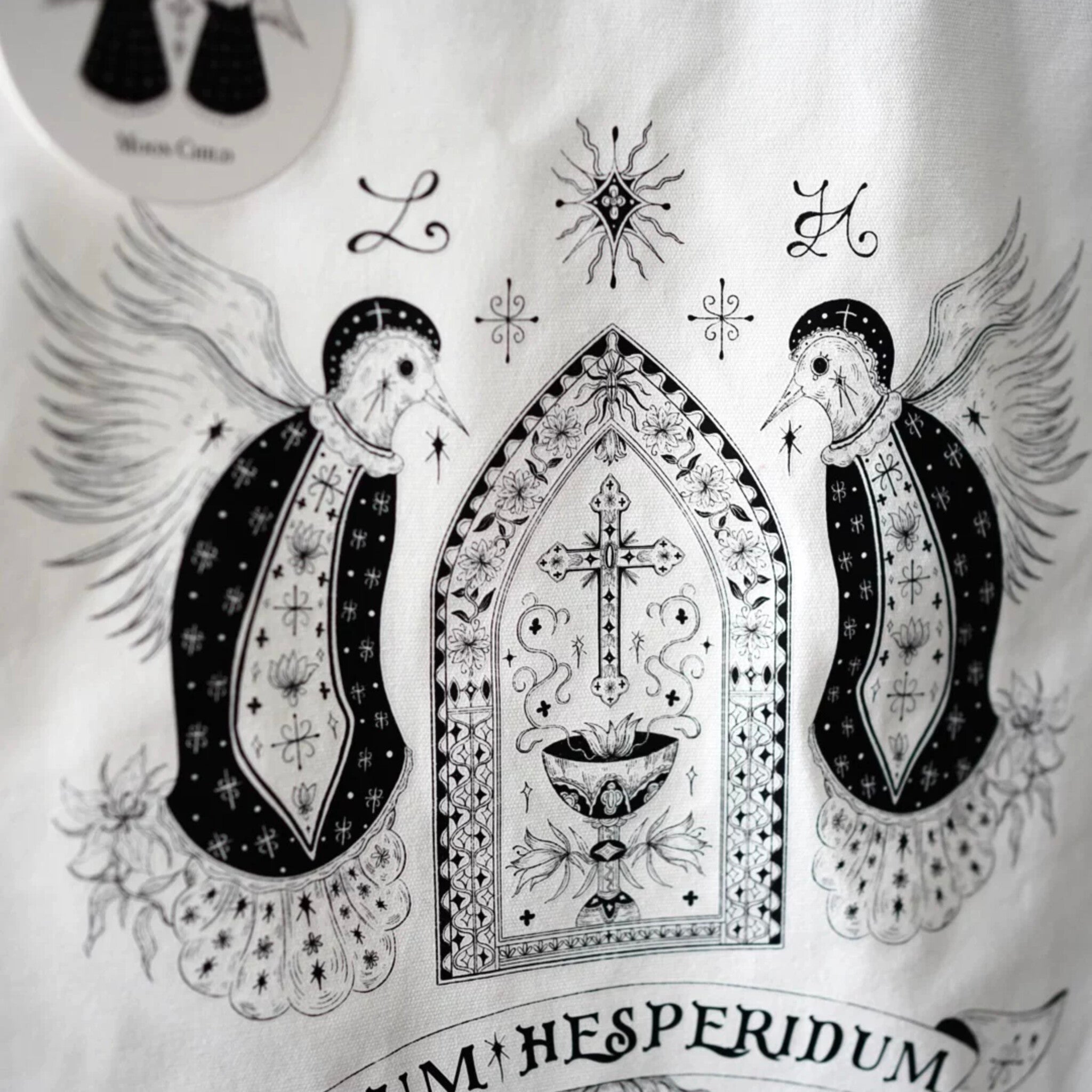 Silver Lily & Abbey Canvas Tote Bag