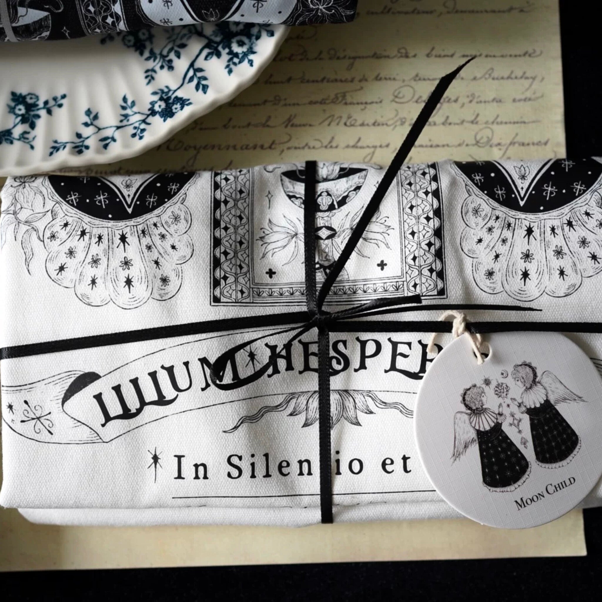 Silver Lily & Abbey Canvas Tote Bag