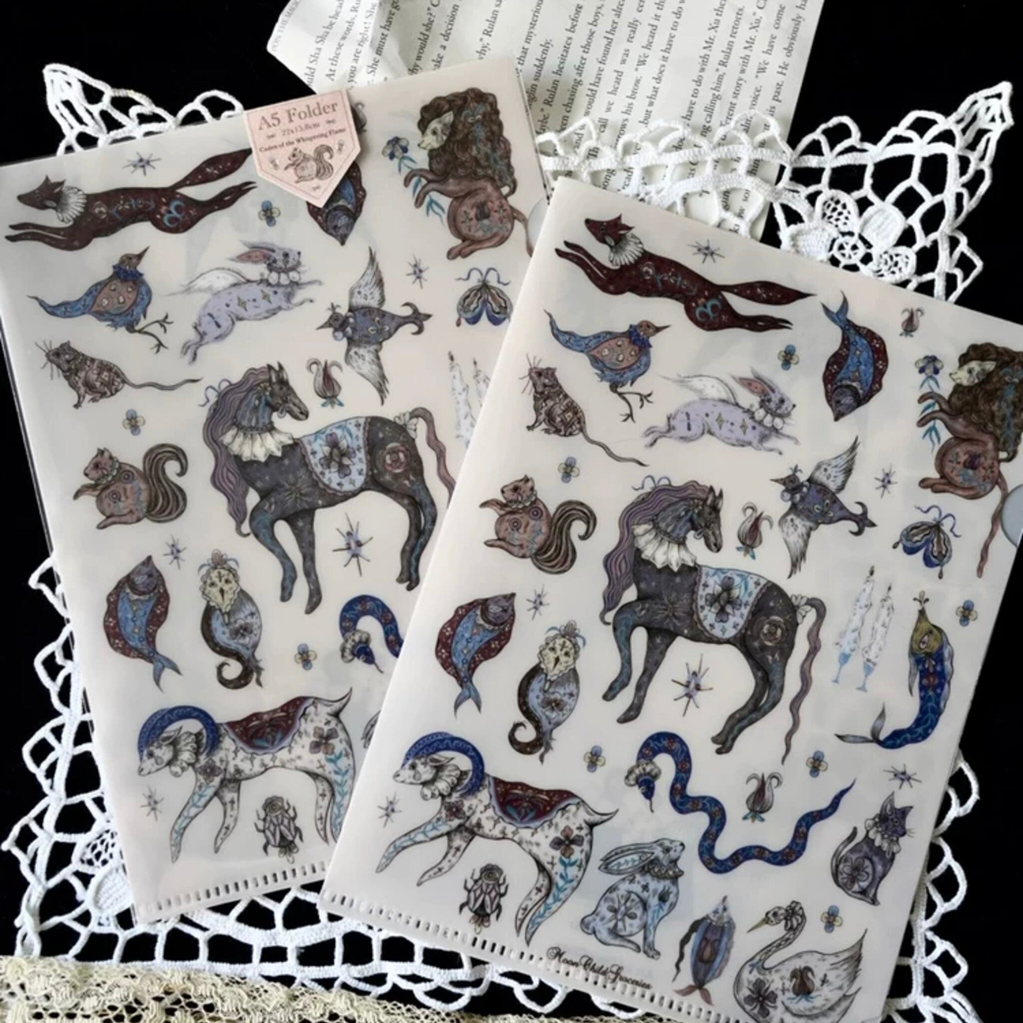 Book of Candlelight Illustrated A5 Folder