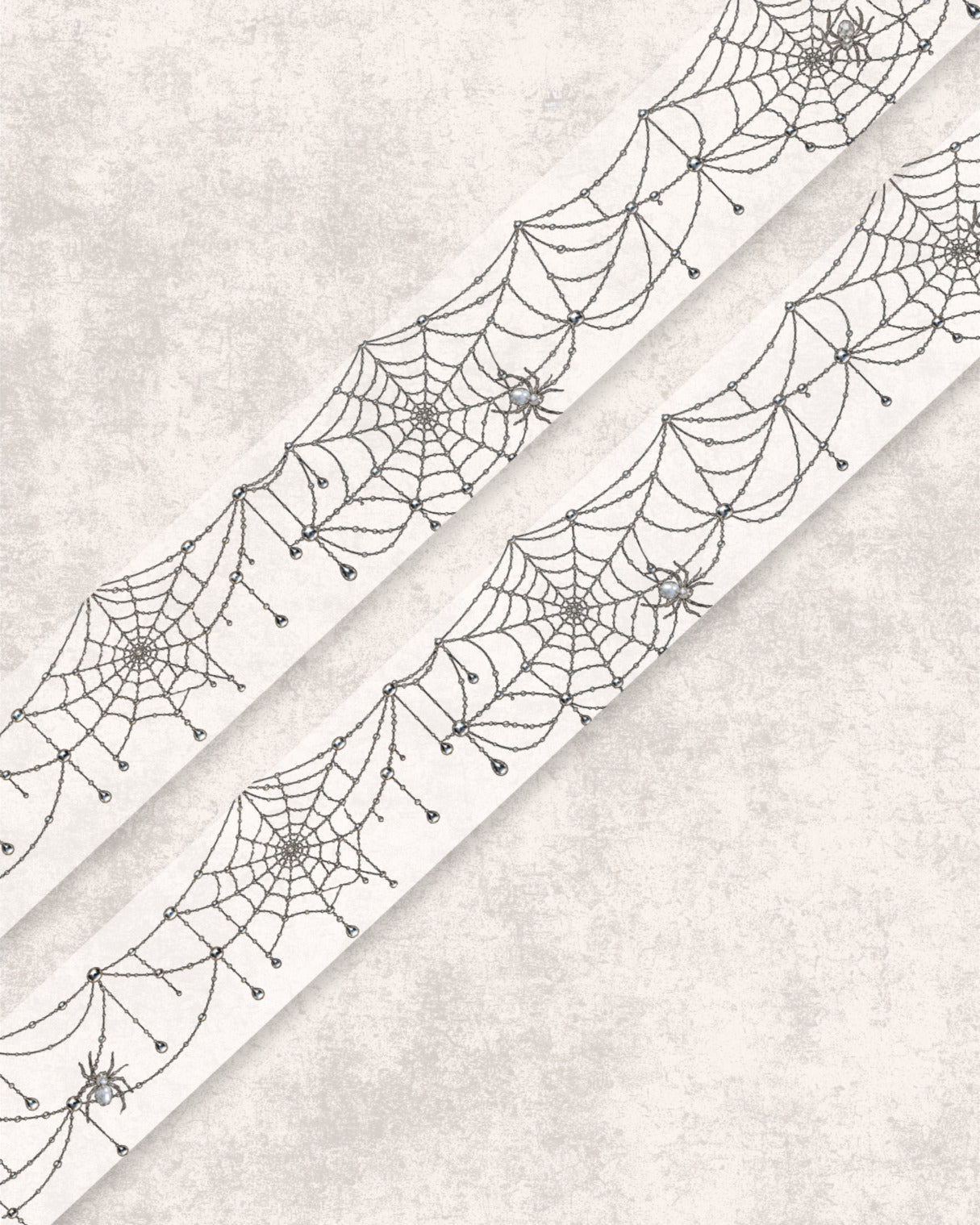 Jewelled Spiderweb Transparent Tape