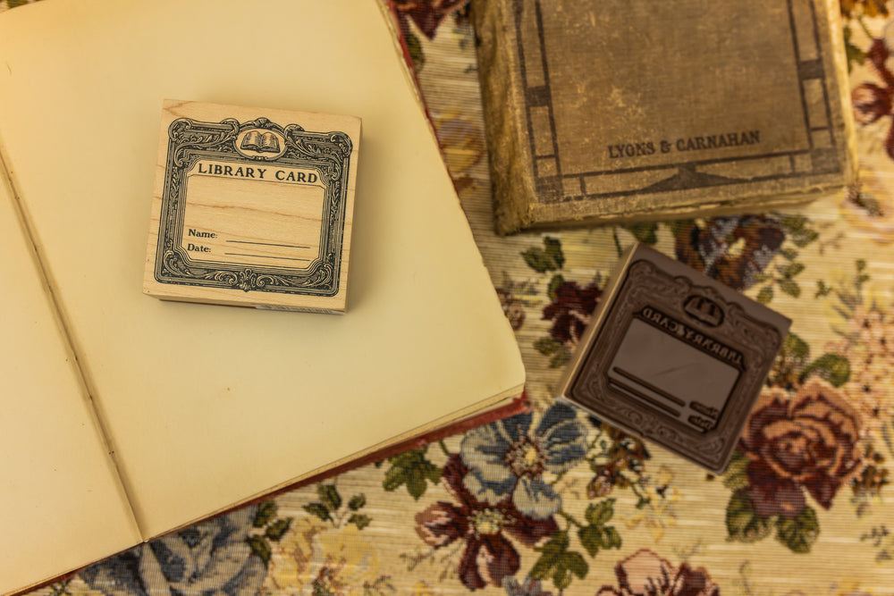 Library Wooden Stamp
