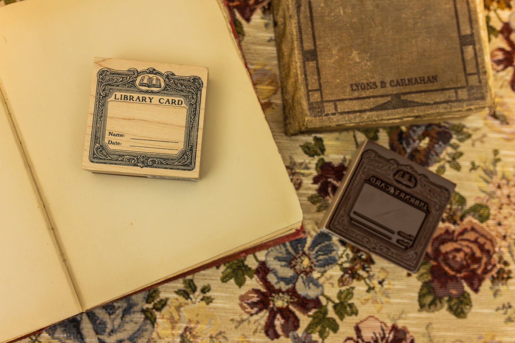 Library Wooden Stamp