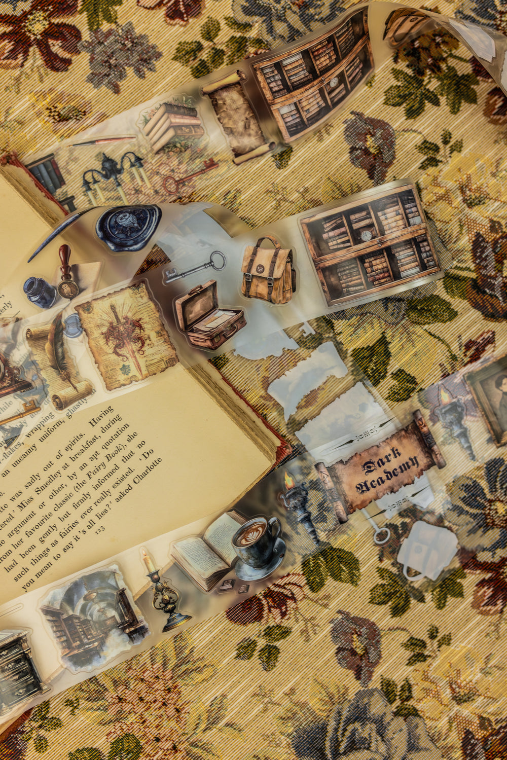 Vintage bookshelf for journal inspiration