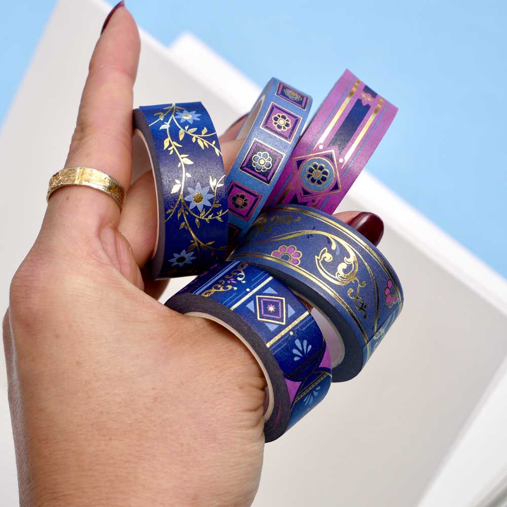 Literati Washi Tape Set - Royal Blue - Pre-order