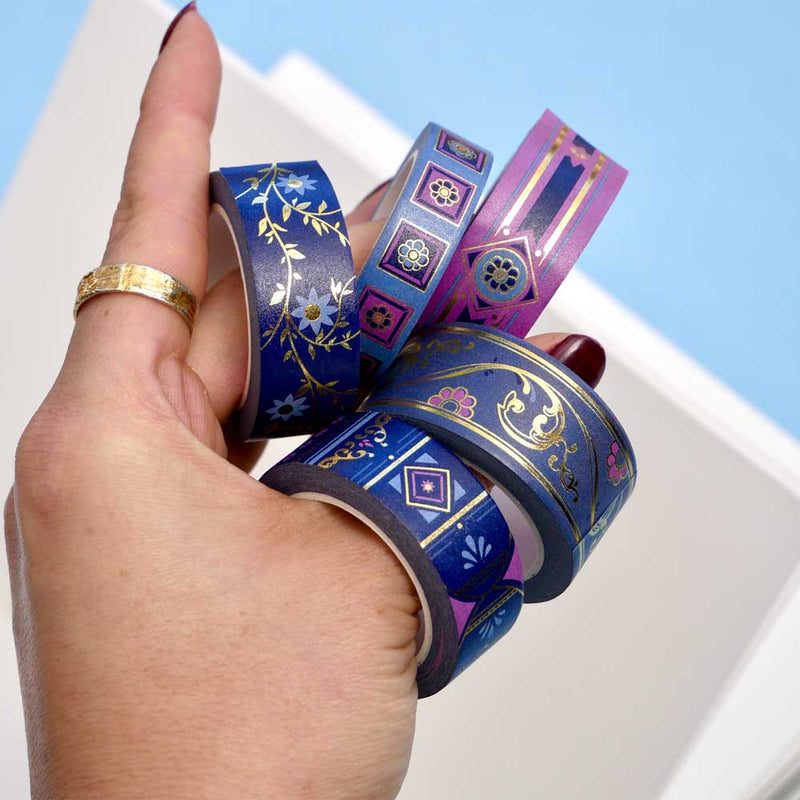 Literati Washi Tape Set - Royal Blue - Pre-order