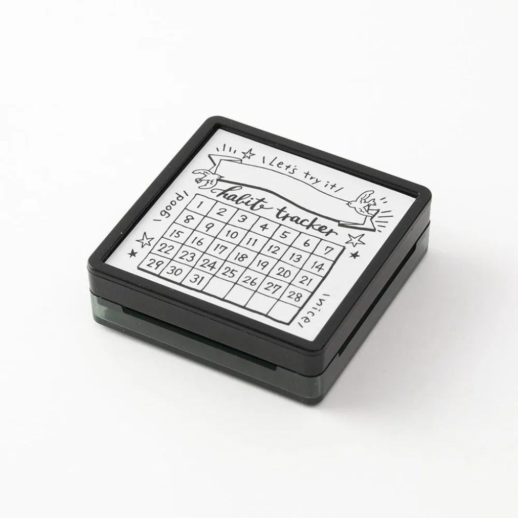 Midori Paintable Stamp Pre-inked Habit Tracker