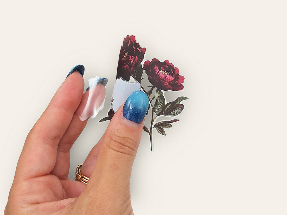 Moody Flowers Sticker Tin Box