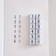 Ledger Outline Numbers Push Stamps