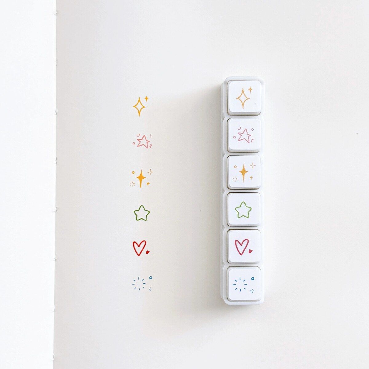 Starlight & Heart Push Stamps