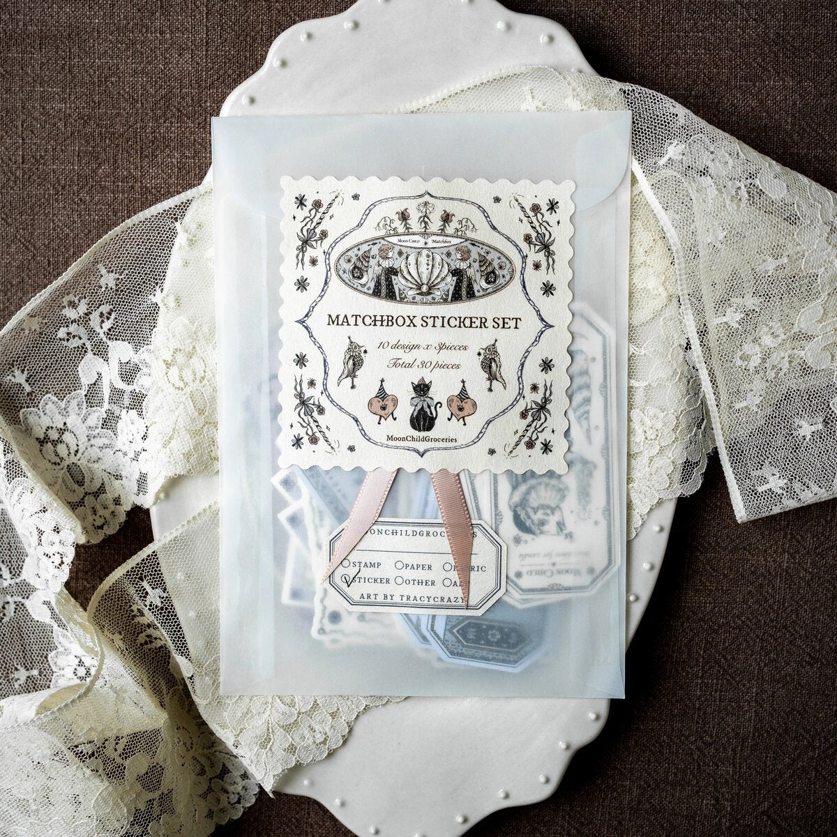 Old Spark vintage matchbox sticker set packaging