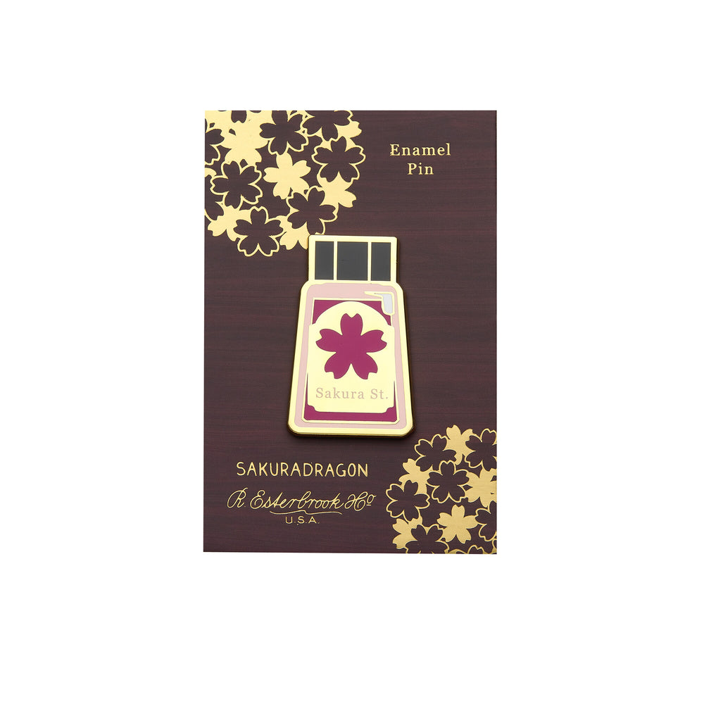 Sakura Street Lapel Pin - Ink