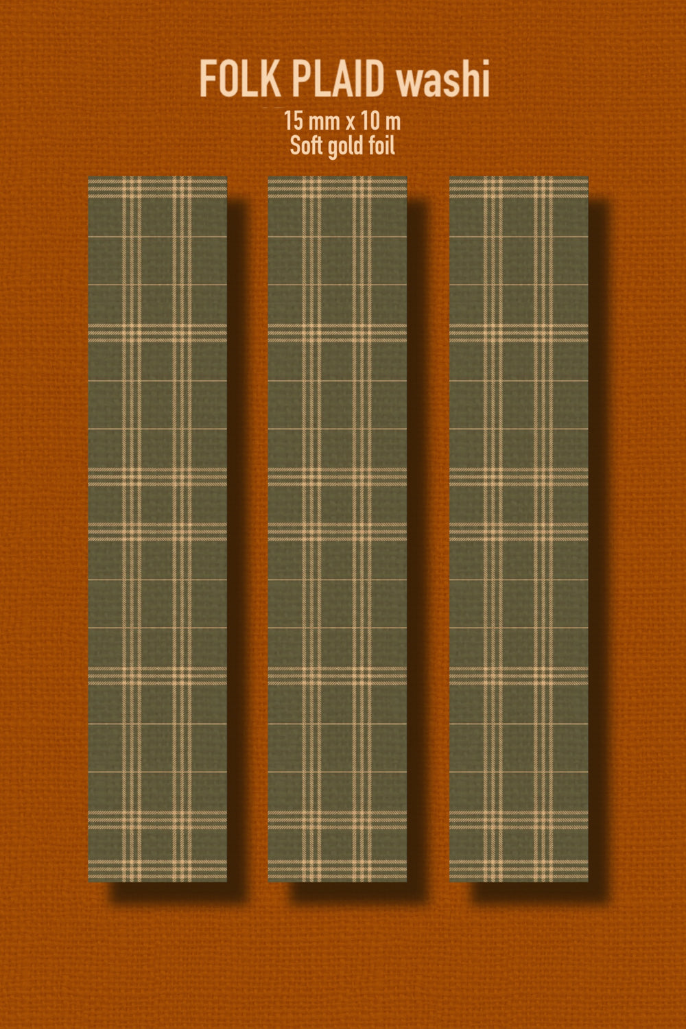 Folk Plaid Washi Tape