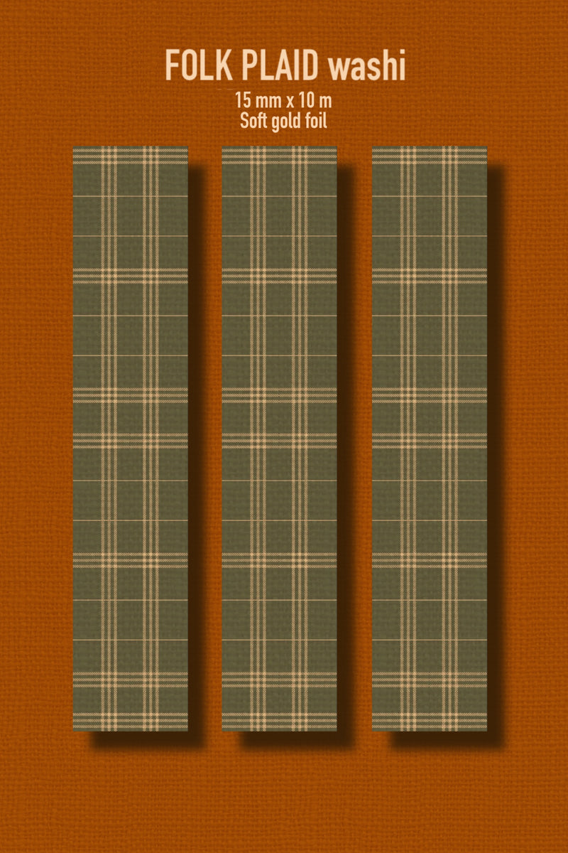 Folk Plaid Washi Tape