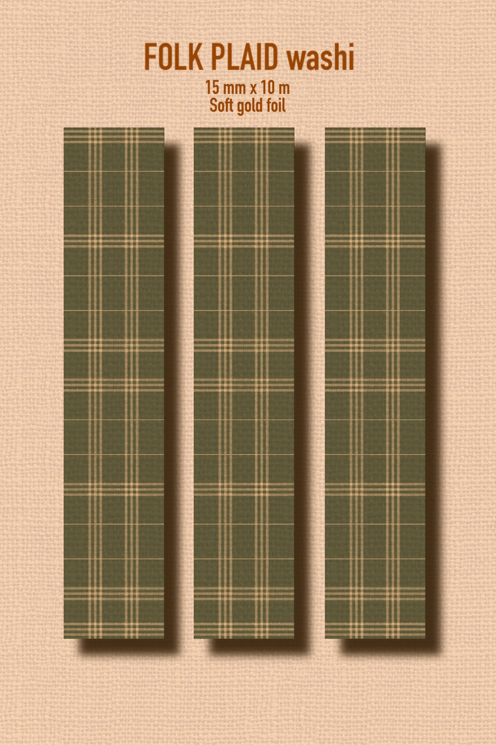 Folk Plaid Washi Tape