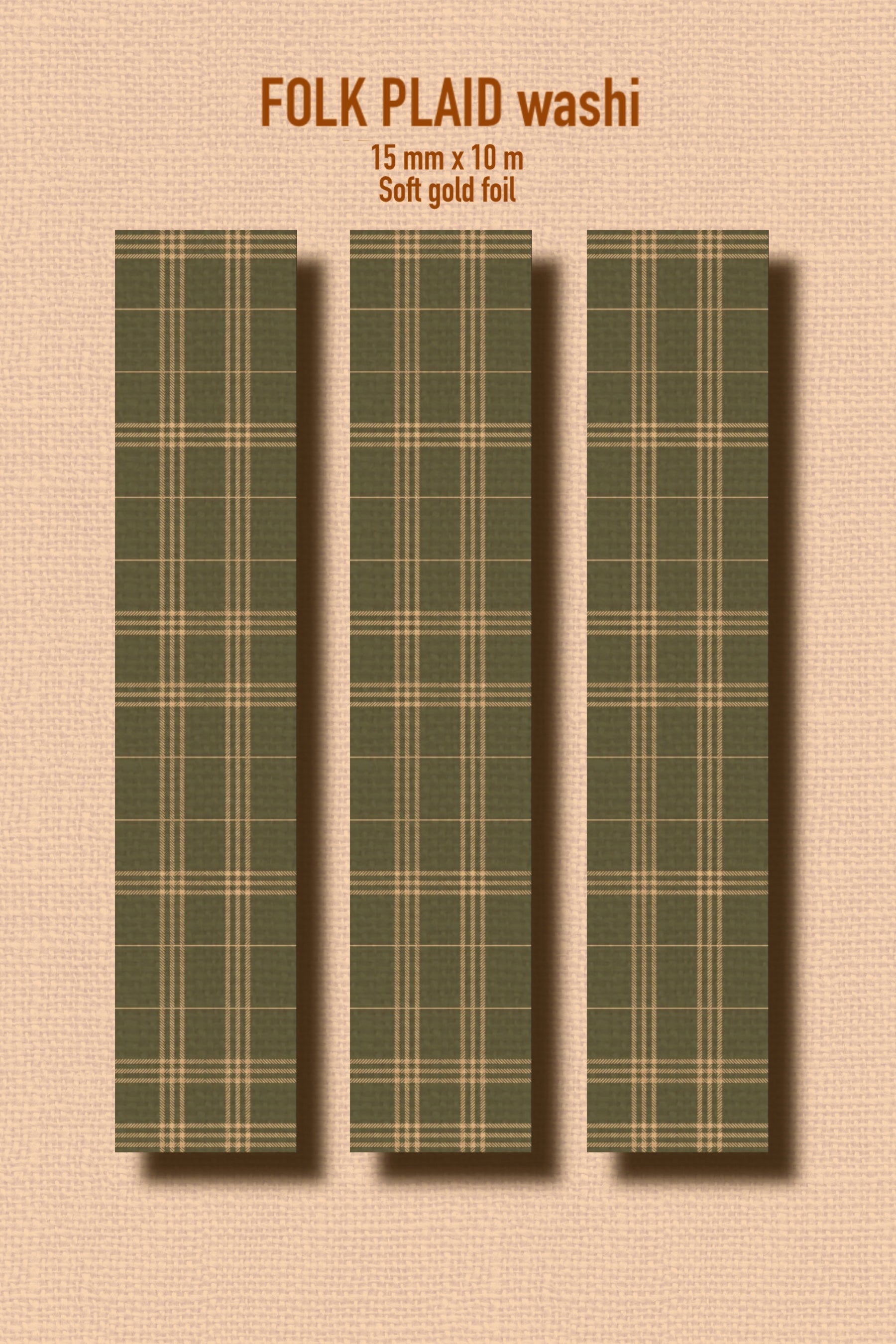 Folk Plaid Washi Tape