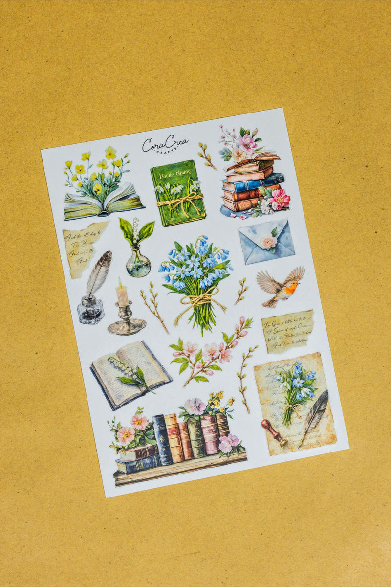 Poetic Spring Sticker Sheet v.2