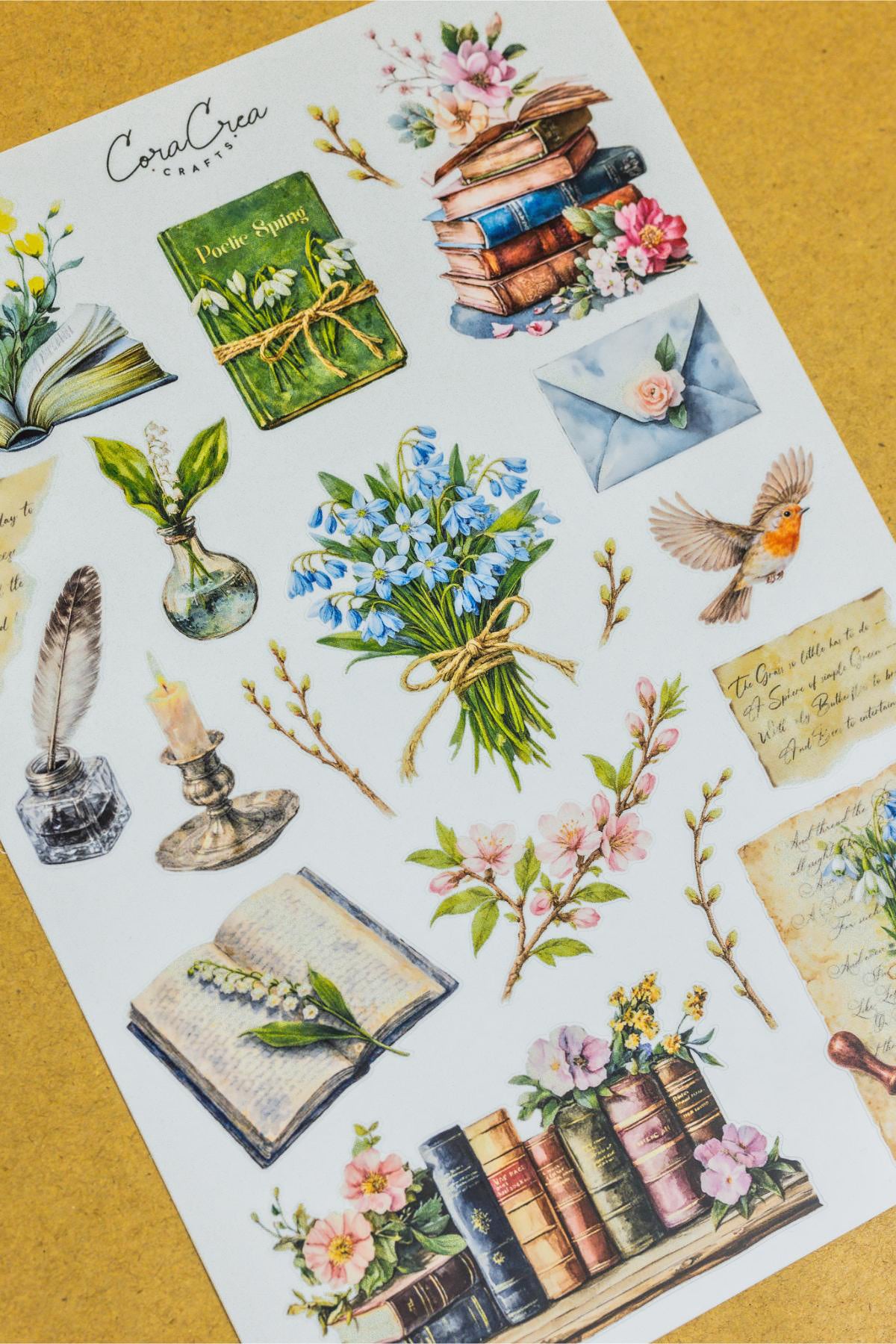 Poetic Spring Sticker Sheet v.2