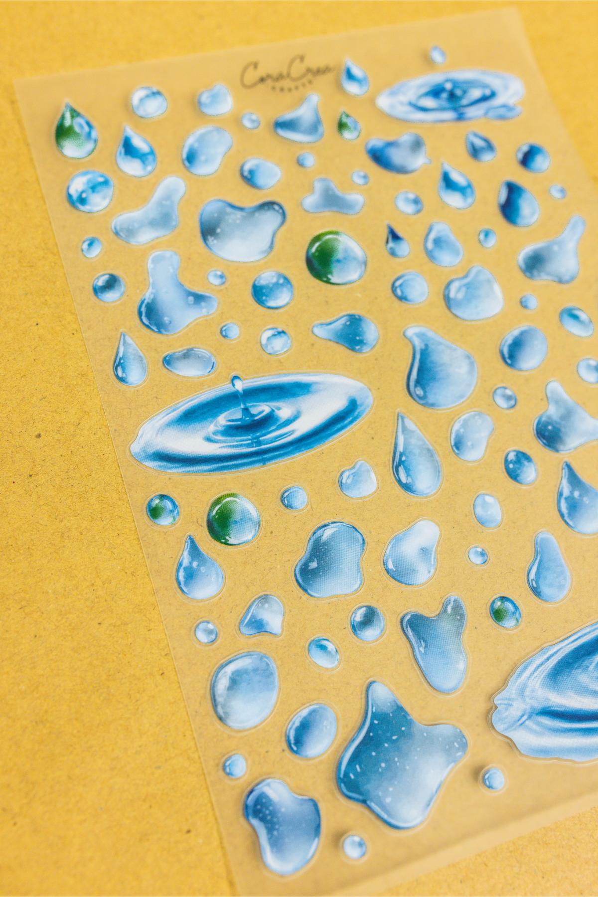 Water Drops Sticker Sheet