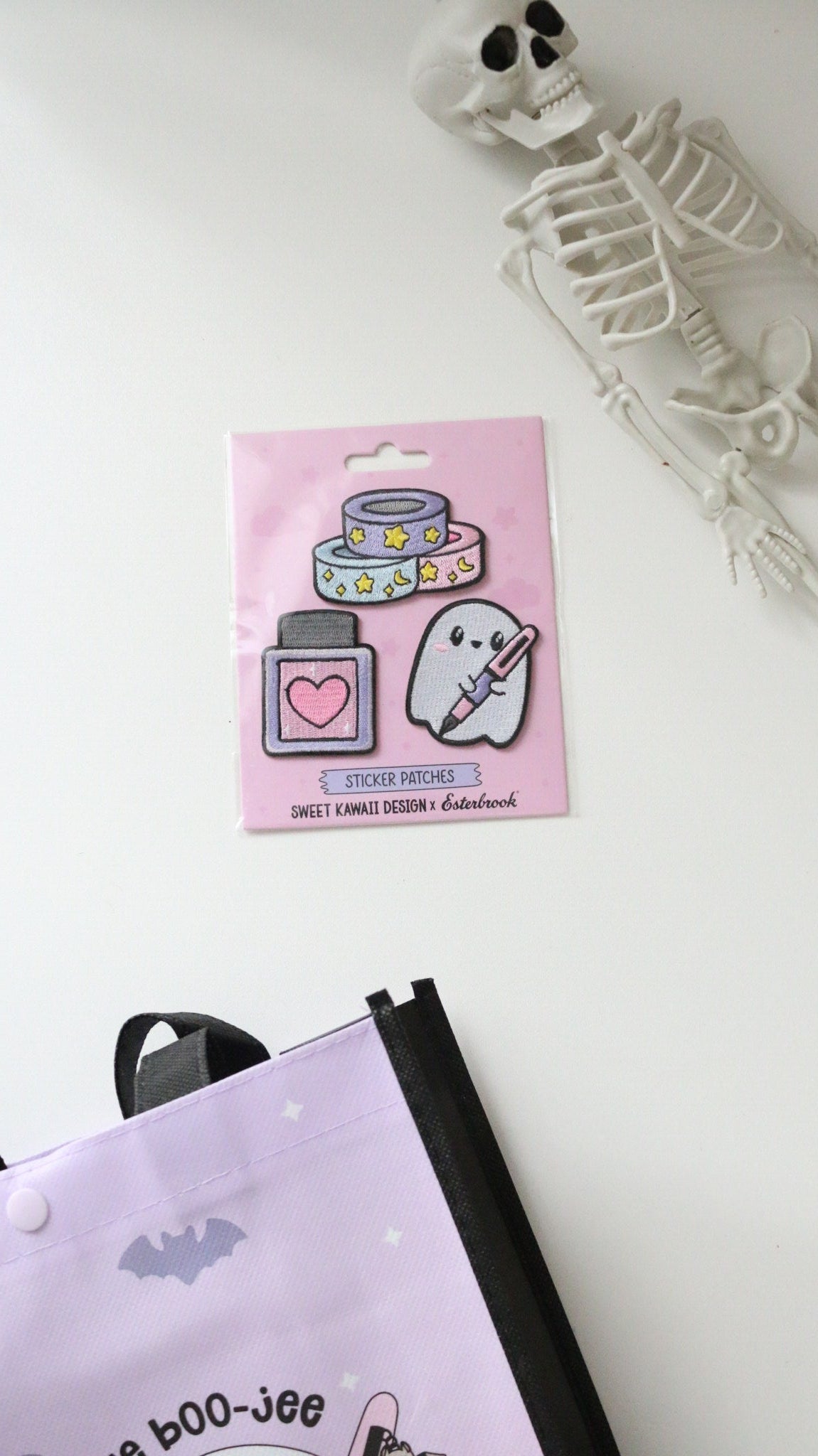 Pastel Halloween patch set packaging