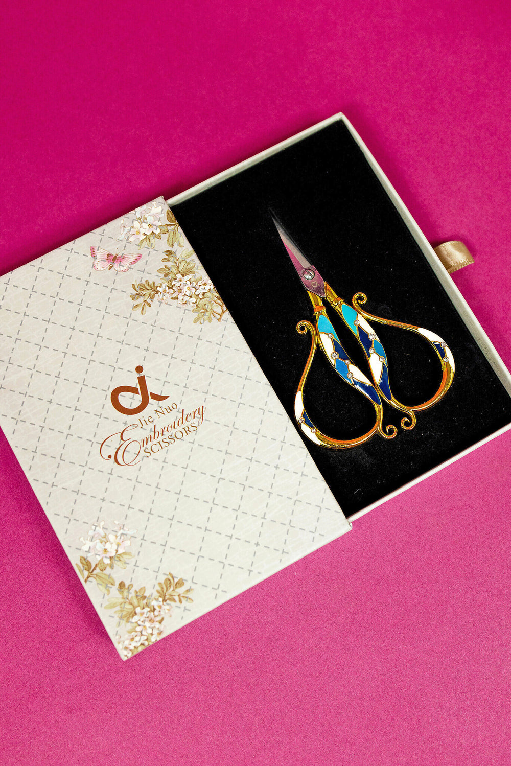 Bejeweled Scissors - Sapphire Blue