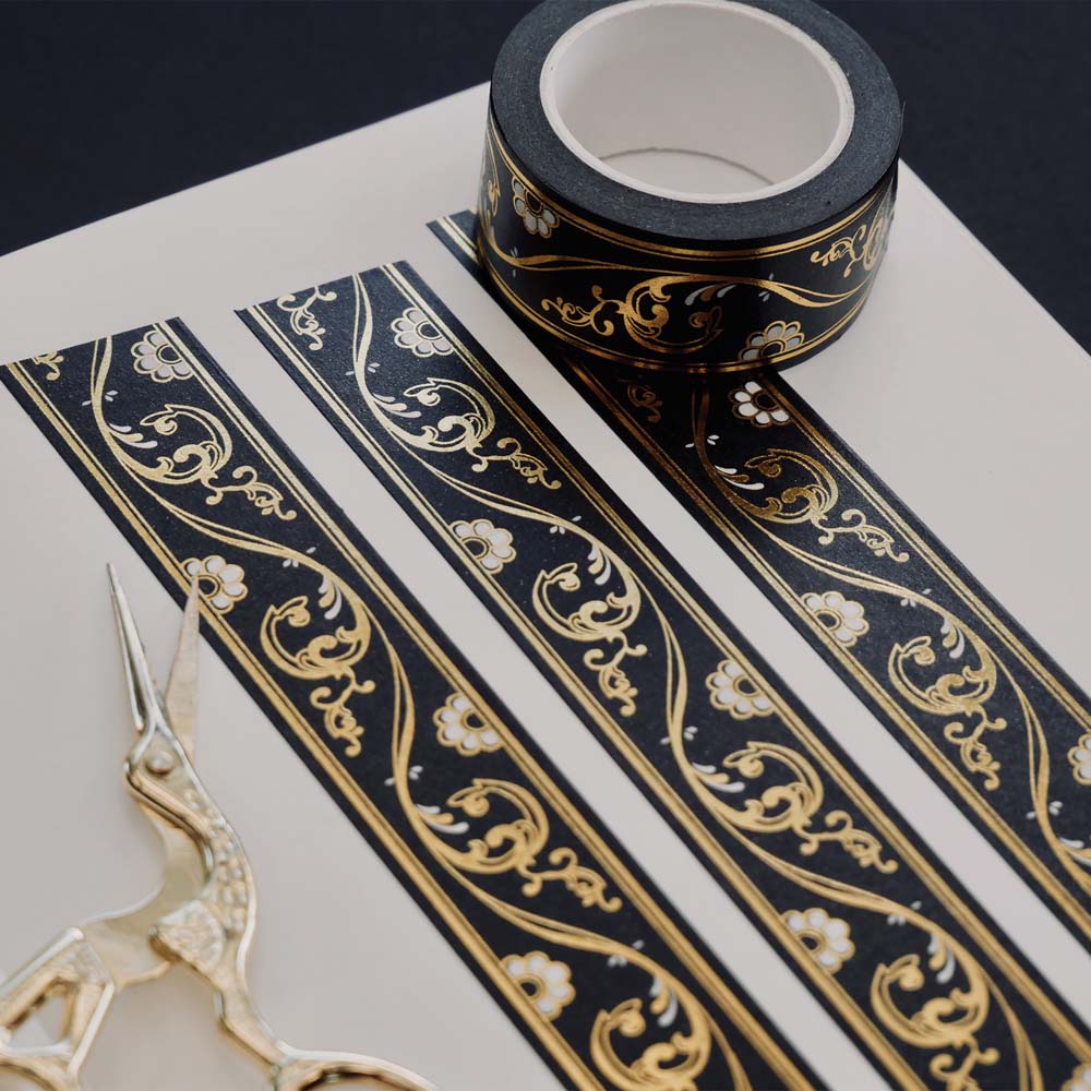 Scriptus Washi Tape - Black - Pre-order - 2