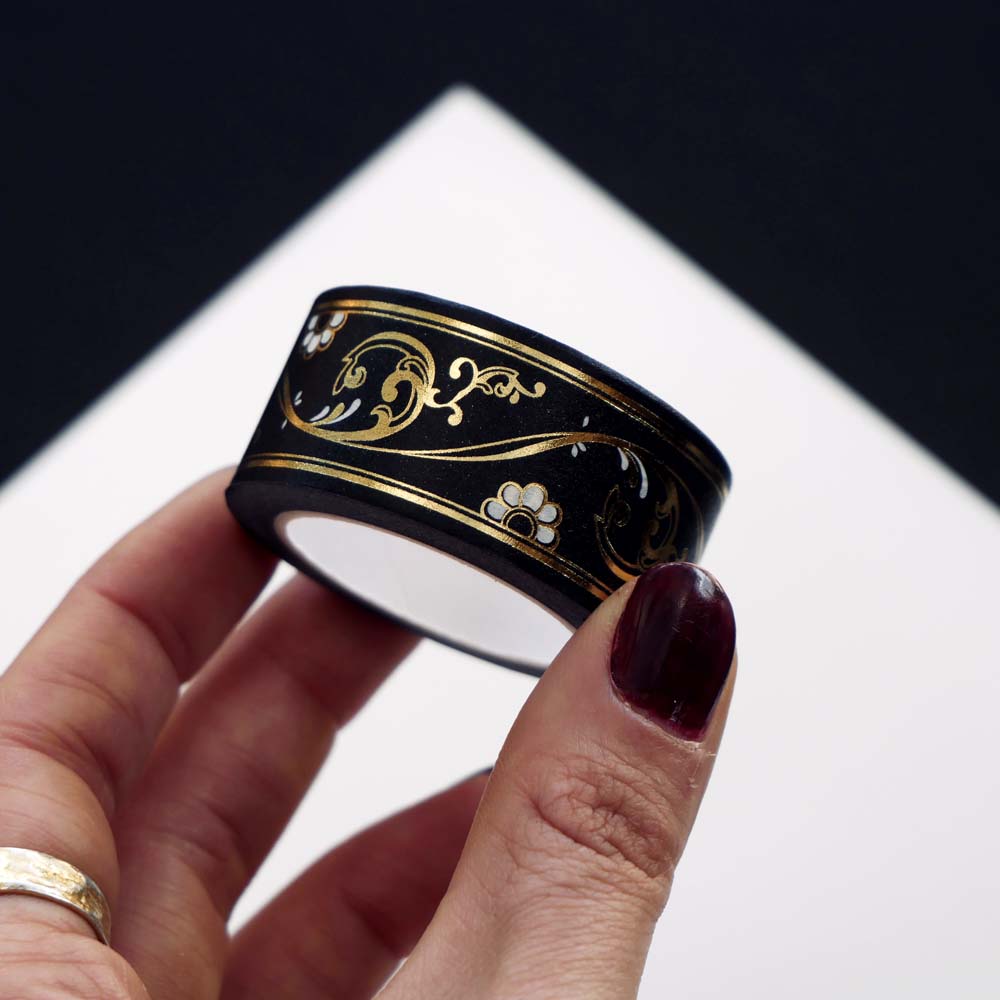 Scriptus Washi Tape - Black - Pre-order - 4
