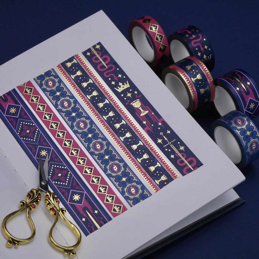 Serpents & Swords Washi Tape Set - Blue - Pre-order - 2