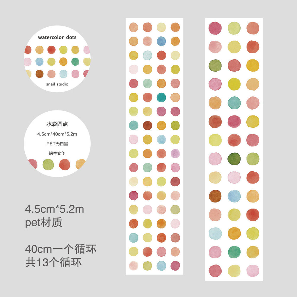 Watercolour Sticker Roll