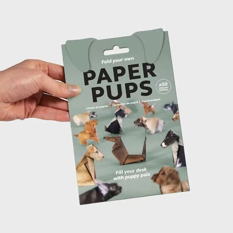 Geometric Animal Origami Paper Kit - Dog