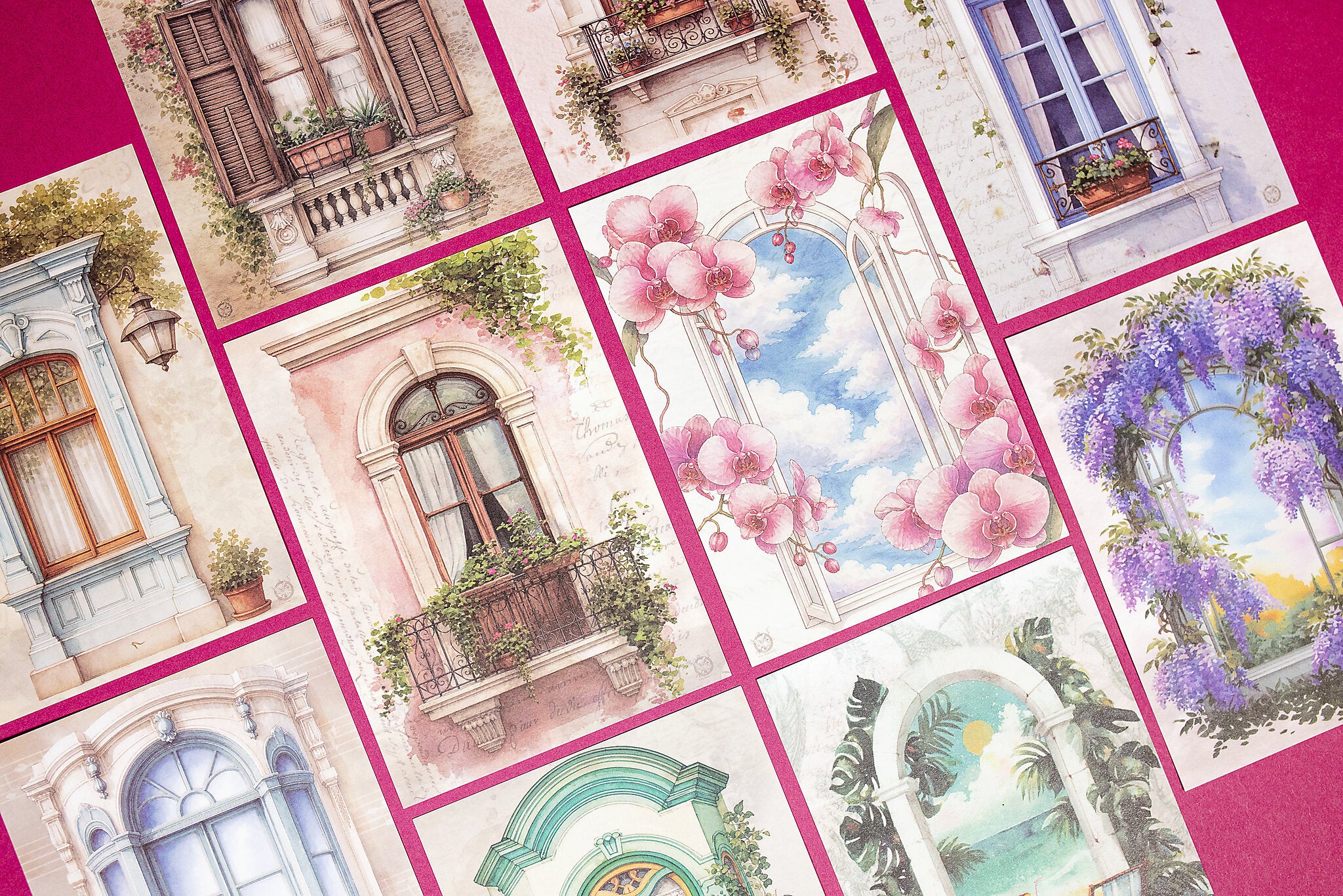 Floral Windows Windows Paper Set