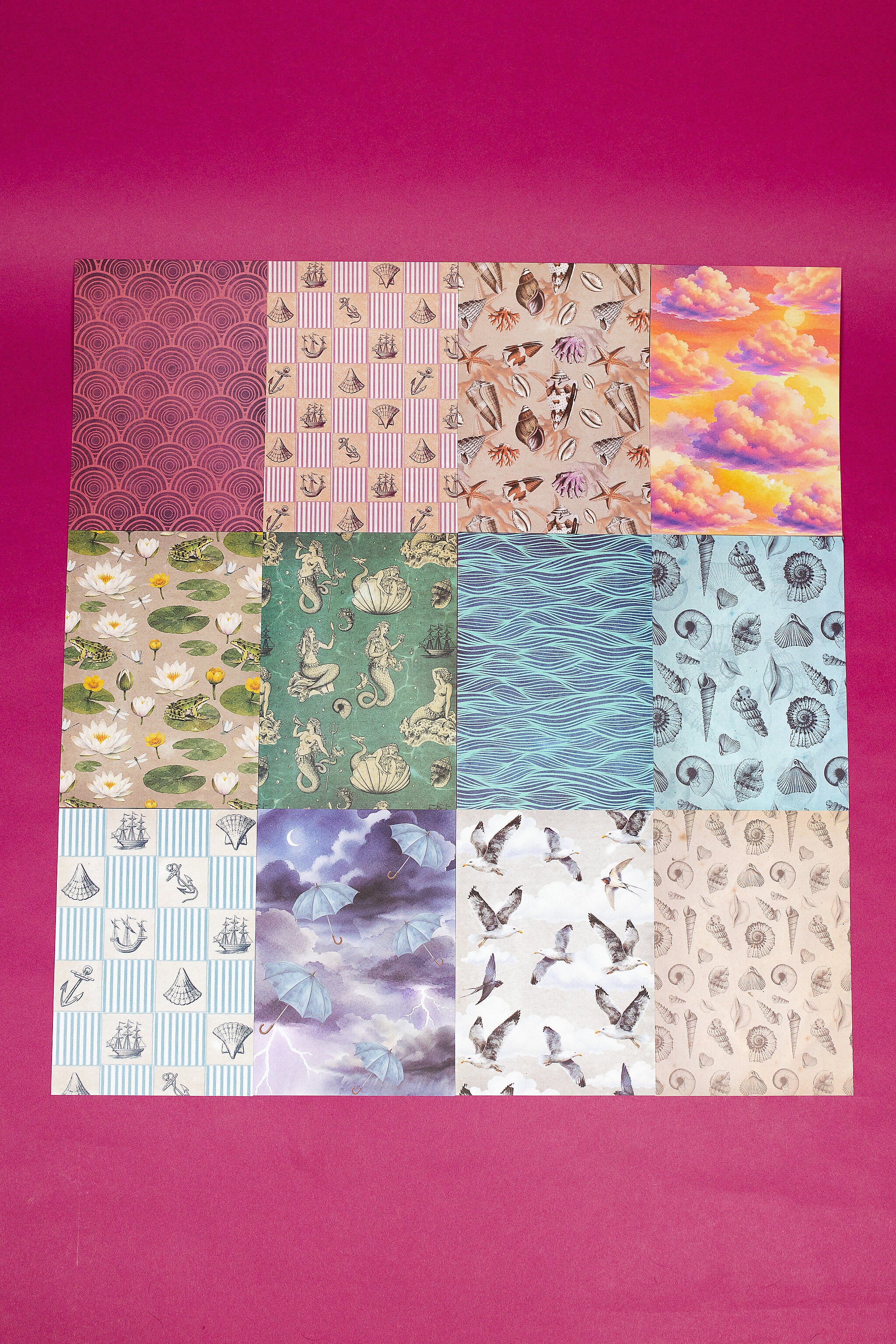Summer Pattern Paper Set