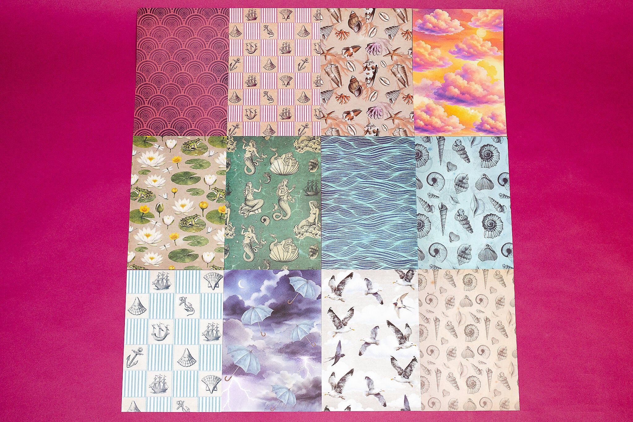 Summer Pattern Paper Set