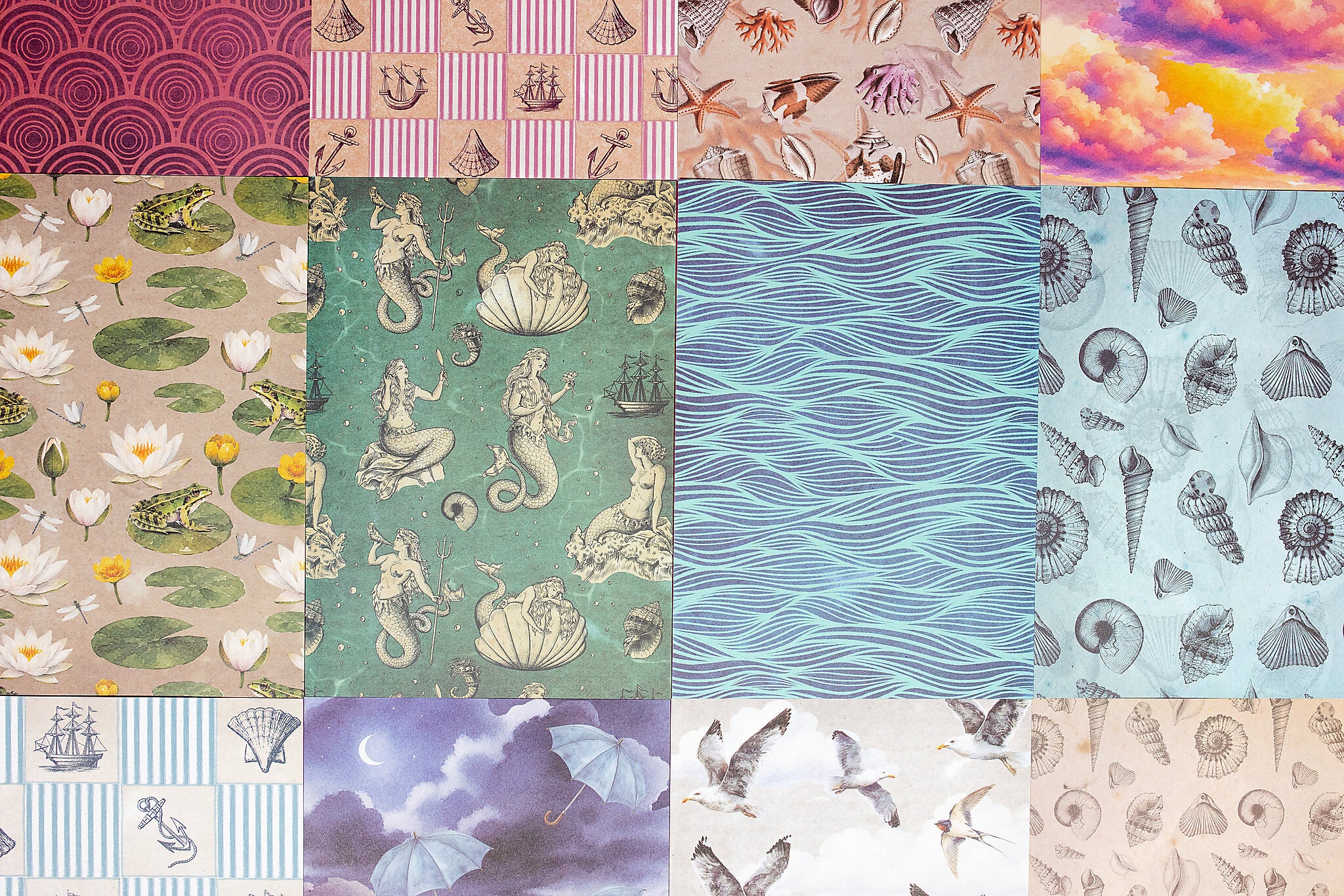 Summer Pattern Paper Set
