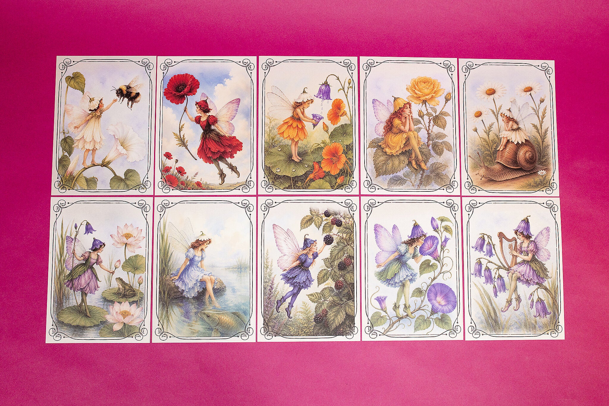 Elves with Flowers A6 Paper Set