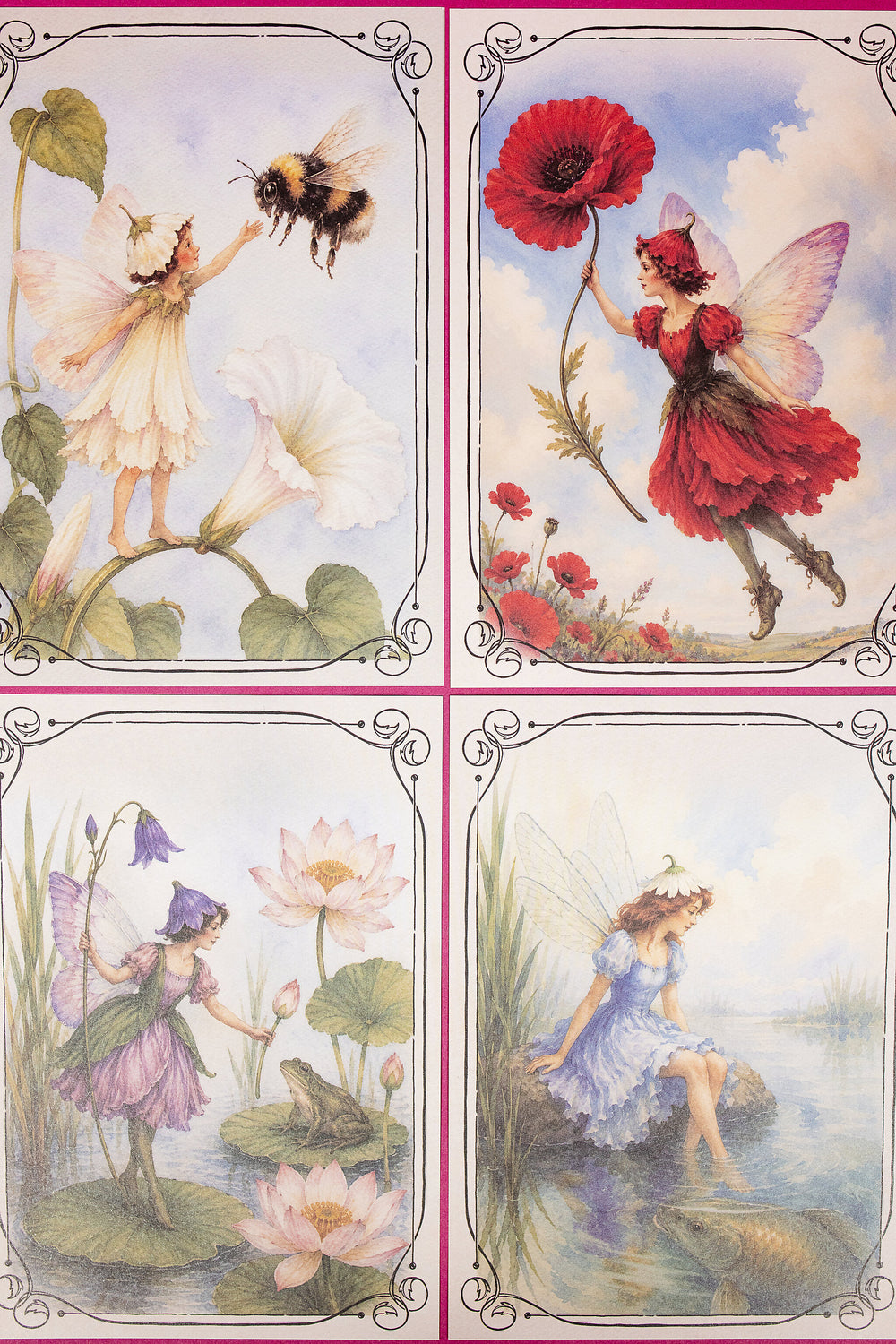 Elves with Flowers A6 Paper Set