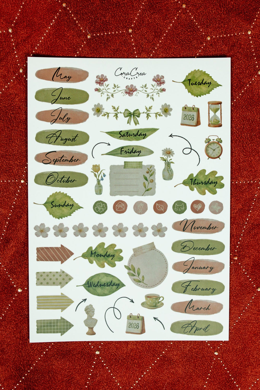 Planner Stickers Sticker Sheet