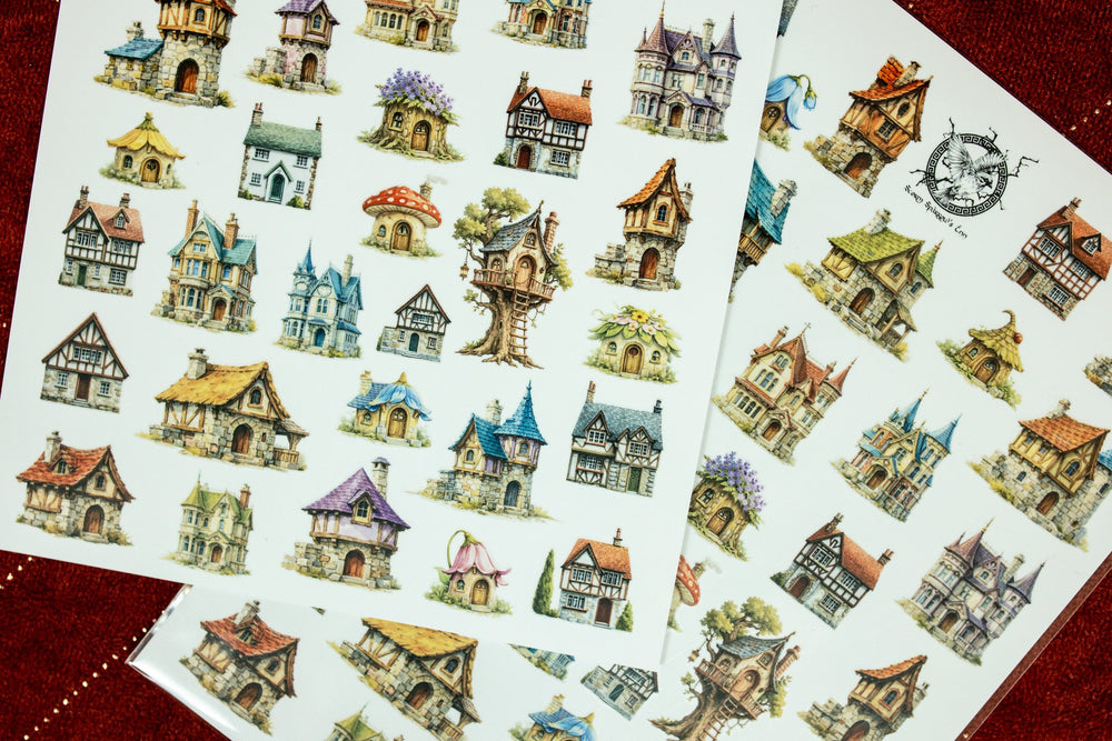 Tiny Little Houses Sticker Sheet