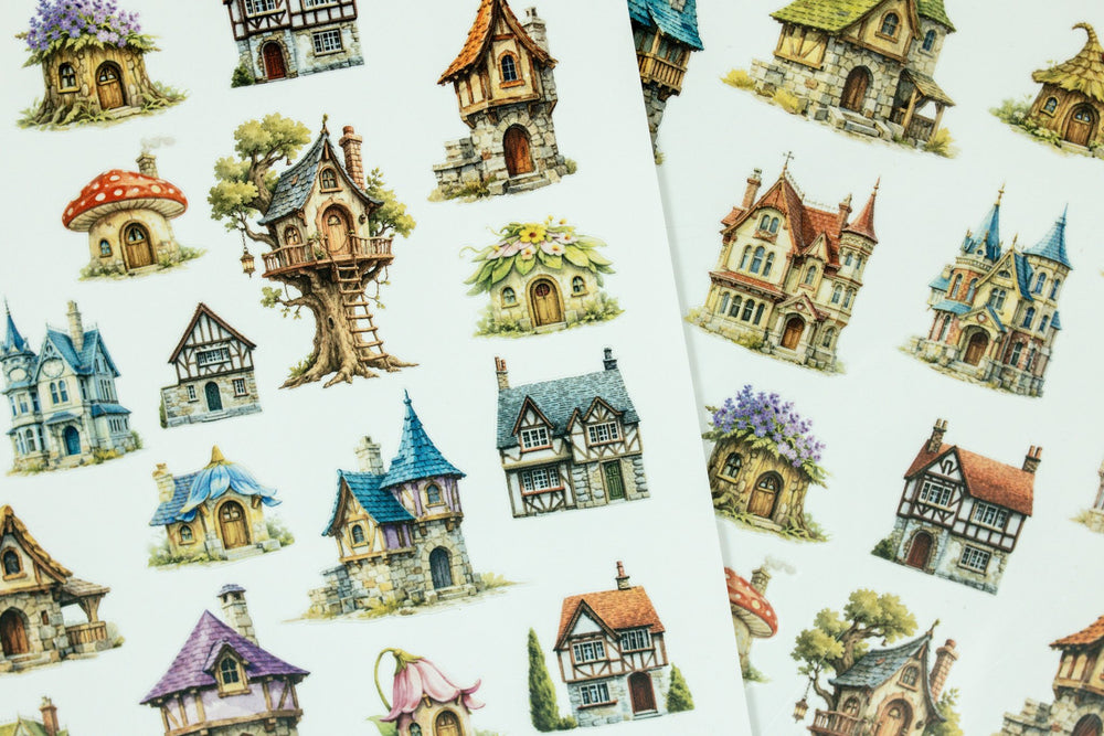 Tiny Little Houses Sticker Sheet