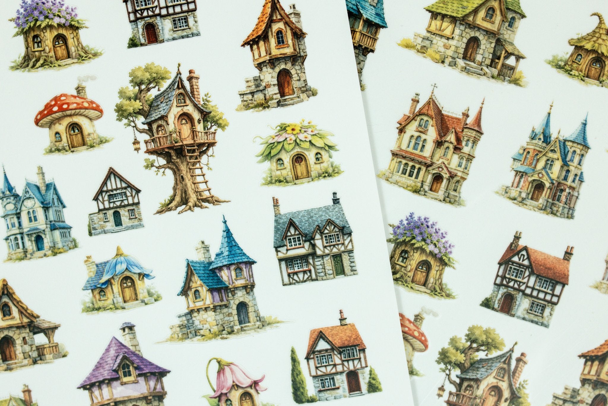 Tiny Little Houses Sticker Sheet