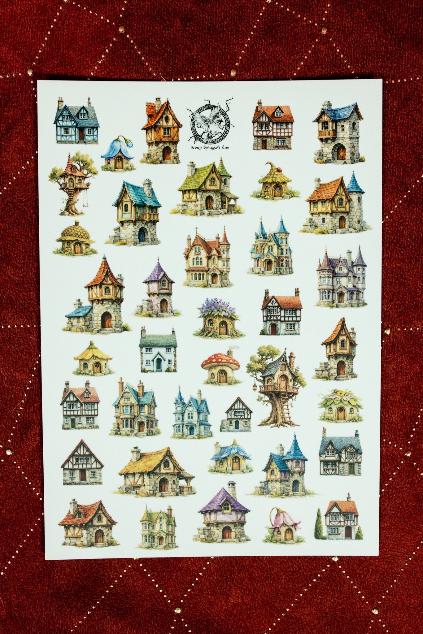 Tiny Little Houses Sticker Sheet