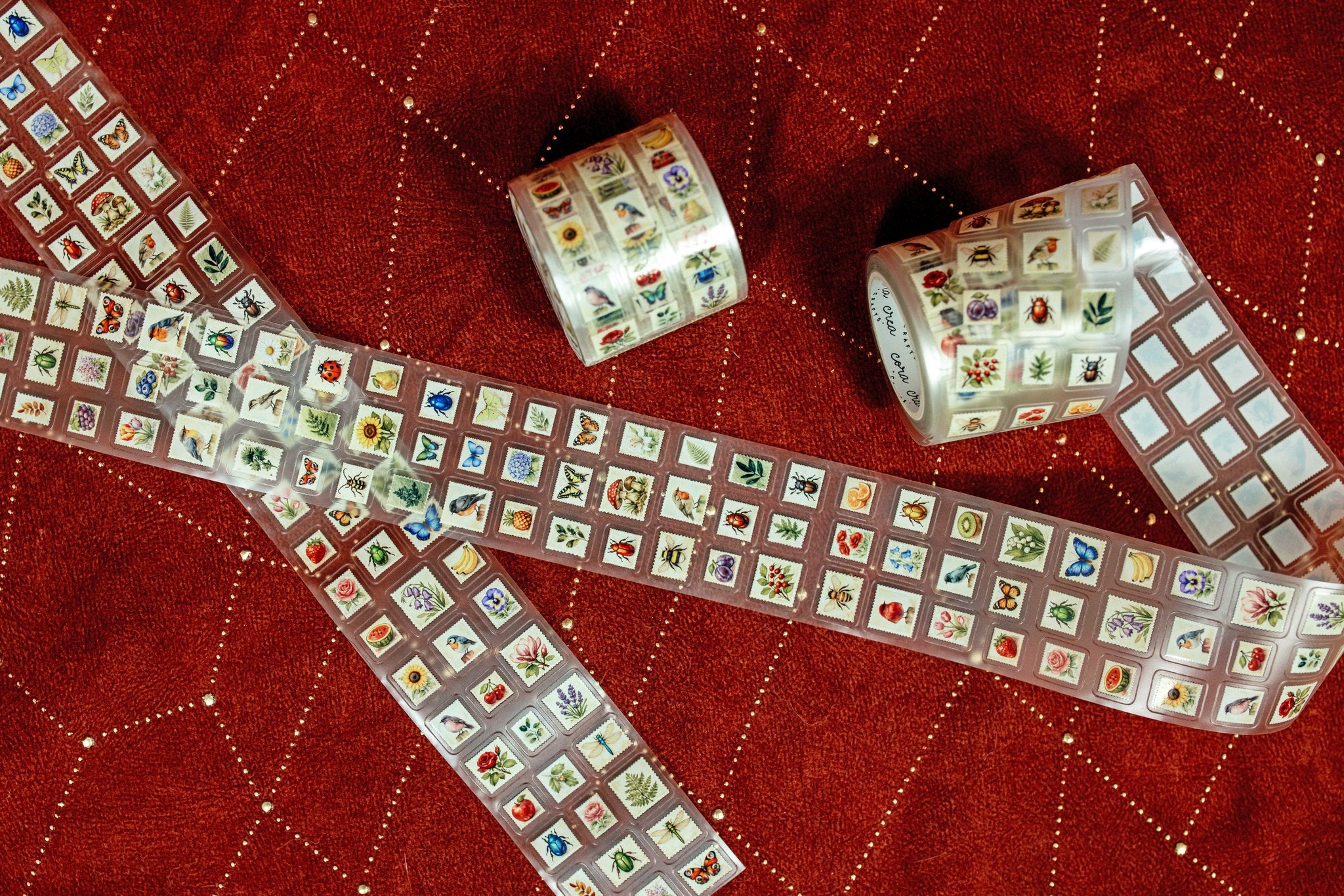 Mini Postage Stamps Transparent Tape