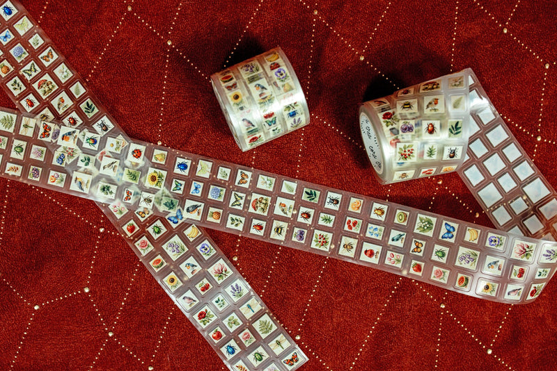 Mini Postage Stamps Transparent Tape