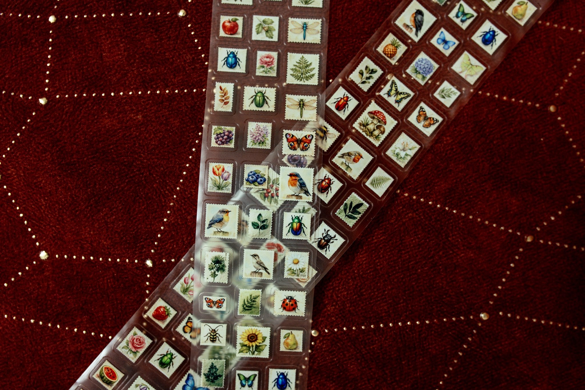 Mini Postage Stamps Transparent Tape