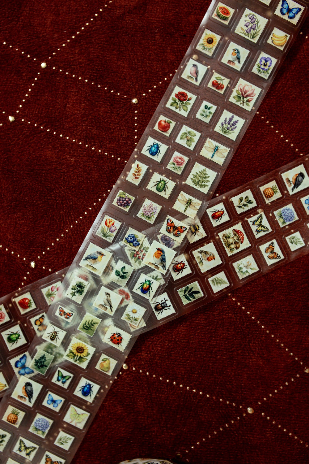 Mini Postage Stamps Transparent Tape