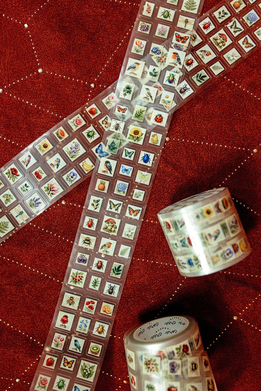 Mini Postage Stamps Transparent Tape