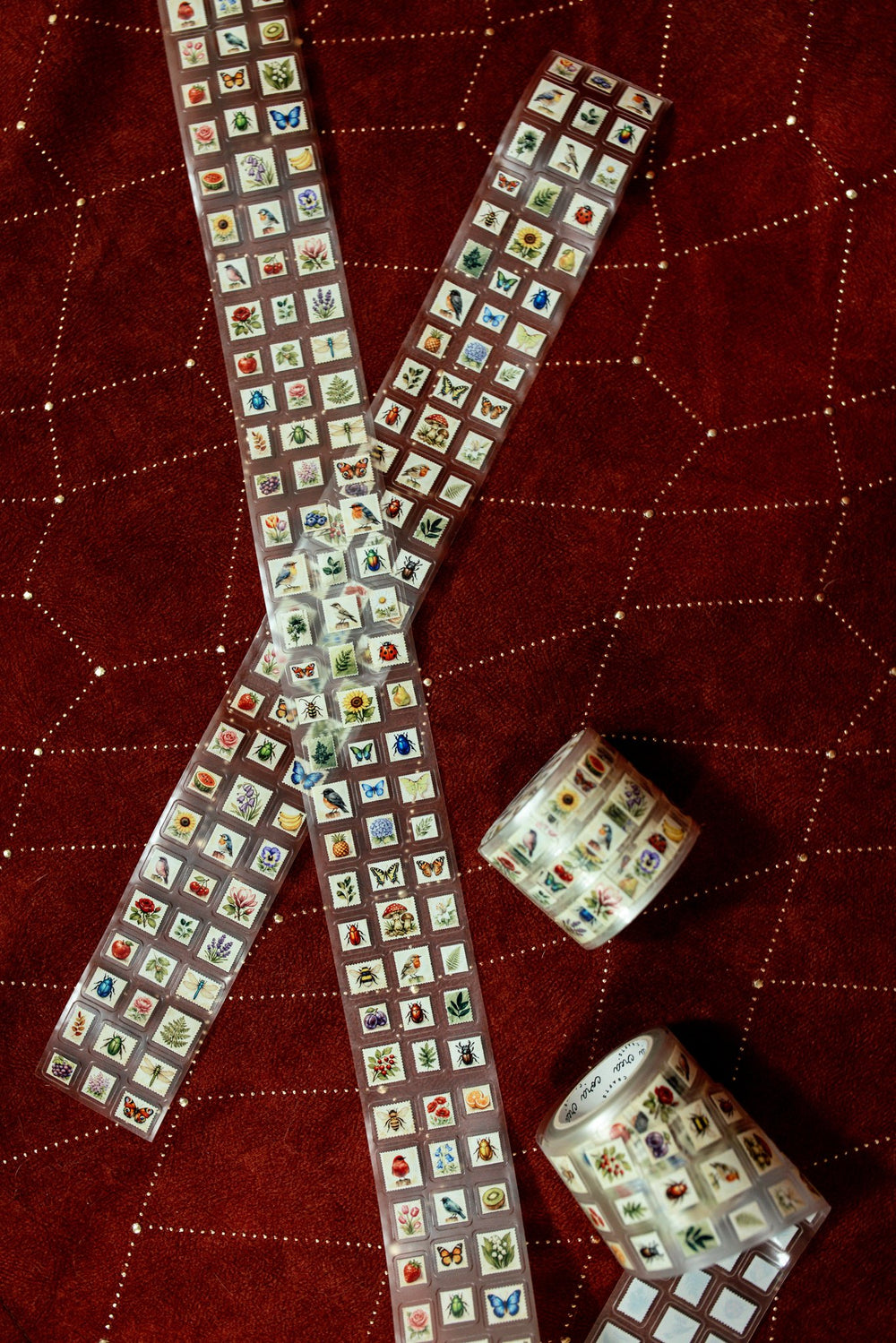 Mini Postage Stamps Transparent Tape