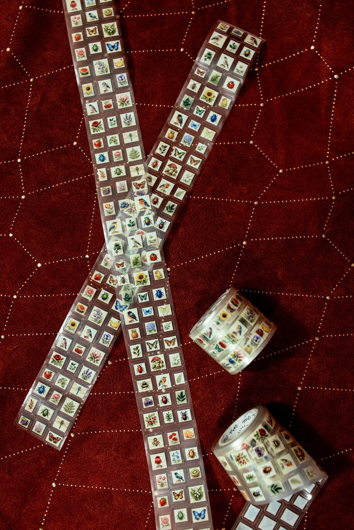 Mini Postage Stamps Transparent Tape