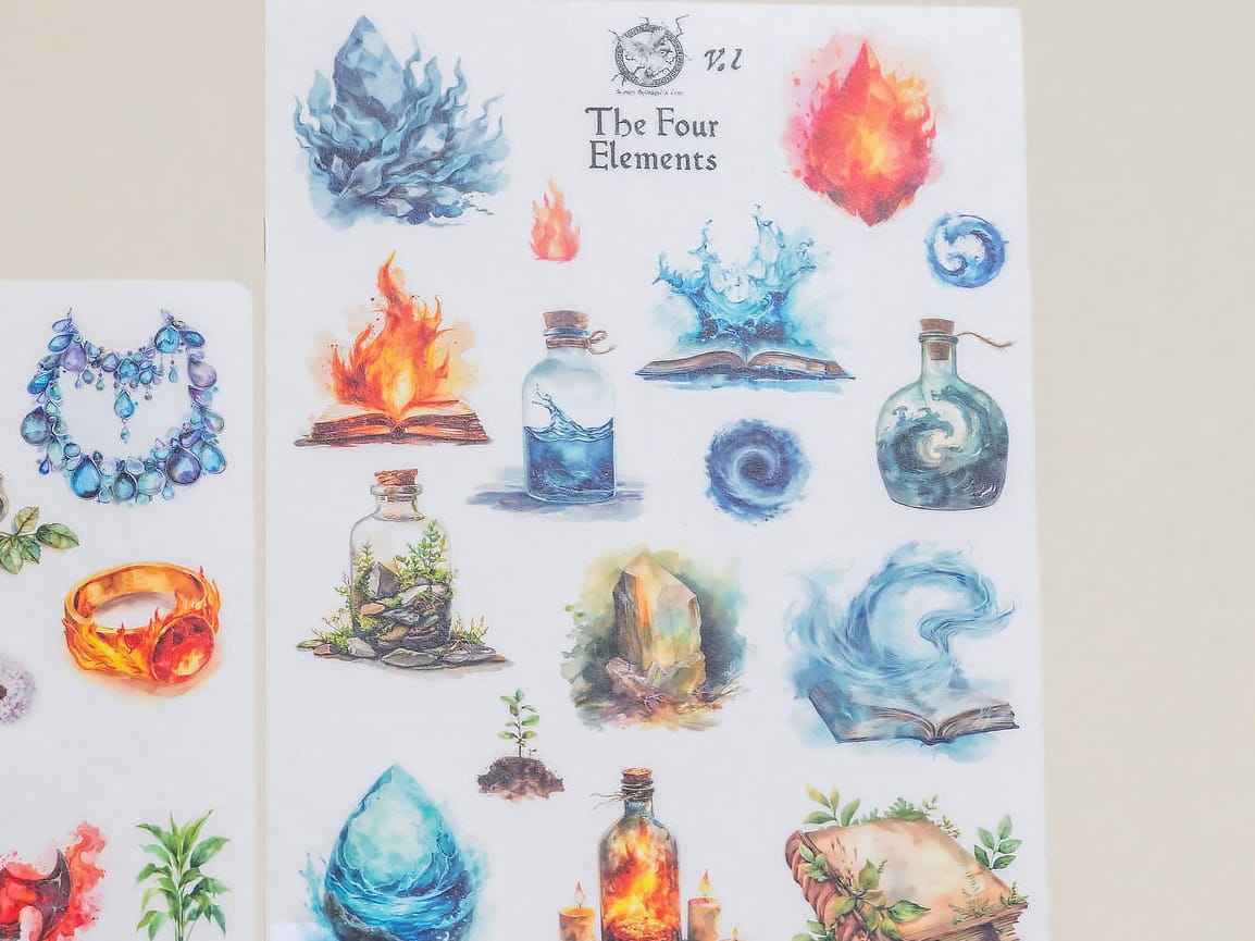 4 Elements Sticker Sheets